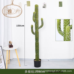 Artificial Cactus Column Potted Tropical Plant