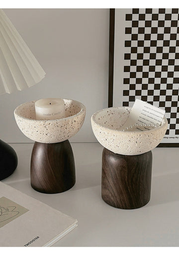 Travertine Tray Hallway Decoration Storage Rack for Accessories