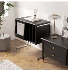 Home Side Table Corner Cabinet Solid Wood Bedside Table