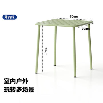 Outdoor courtyard table villa iron art open-air dining table