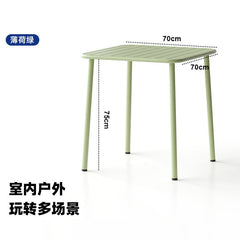 Outdoor courtyard table villa iron art open-air dining table