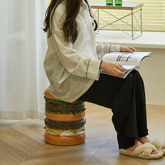 Hamburger Corn Stool Creative Shoe-Changing Low Stool