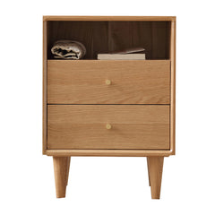 All-solid-wood bedside cabinet, simple modern bedside storage cabinet, North American oak storage cabinet, natural wood