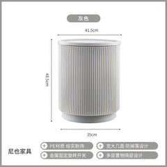 Minimalist Round Wabi-Sabi Style Bedside Storage Cabinet