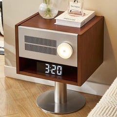 Solid wood bedside table Bauhaus retro style bedroom sofa simple cabinet storage