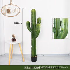 Artificial Cactus Column Potted Tropical Plant