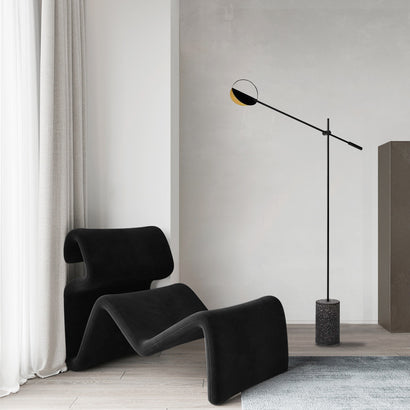 Vertical floor lamp, simple and personalized, terrazzo bedroom bedside study living room floor lamp