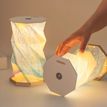 Starry Sky Rotating Lamp Origami Night Light