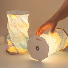 Starry Sky Rotating Lamp Origami Night Light