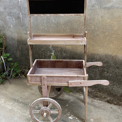 Ornamental soft decoration blackboard flower rack display with wheels