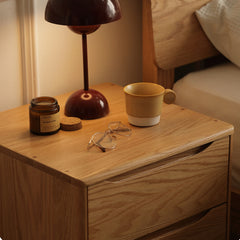 Solid Wood Bedside Table Nordic Simple Bedroom Storage Cabinet