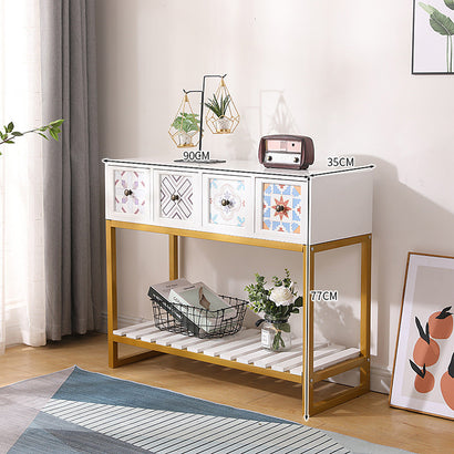 Minimalist Style Storage Cabinet Painted Hallway Cabinet