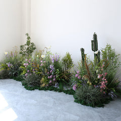 Large plant soft furnishings landscape courtyard plants and flower decorations