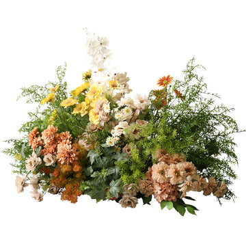 Forest-style green plants and floral arrangement