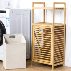 Dirty laundry storage basket bathroom bamboo cloth