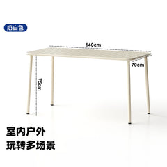 Outdoor courtyard table villa iron art open-air dining table