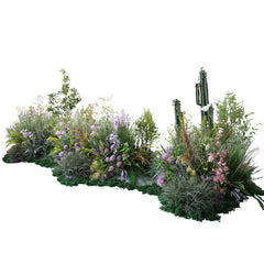Large plant soft furnishings landscape courtyard plants and flower decorations