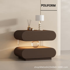 All solid wood, no-installation, modern minimalist home acrylic sensor light wholesale bedside table
