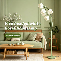 Pastoral Style Flower Floor Lamp