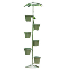 Iron Art Flower Stand Multi-Layer Step-Style Plant Pot Display Rack