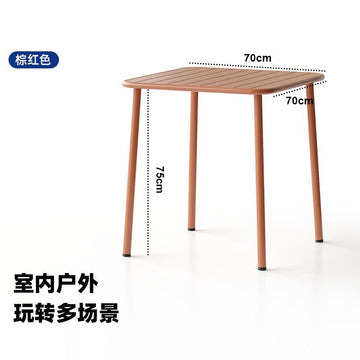 Outdoor courtyard table villa iron art open-air dining table