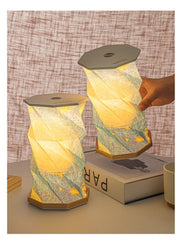 Starry Sky Rotating Lamp Origami Night Light