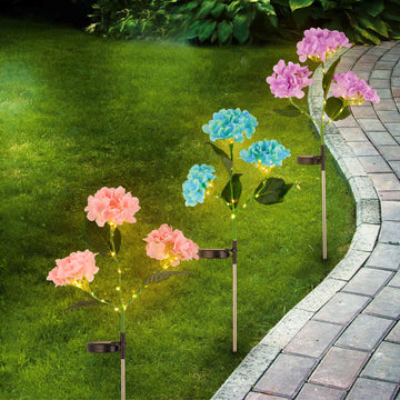 Solar Hydrangea Pathway Light 2Pack