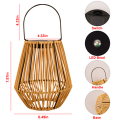 Solar-Powered Outdoor Lantern Light