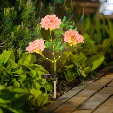 Solar Hydrangea Pathway Light 2Pack