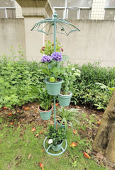 Iron Art Flower Stand Multi-Layer Step-Style Plant Pot Display Rack
