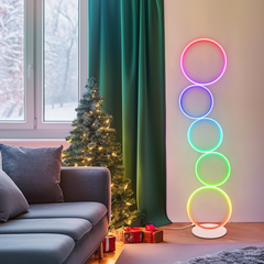 RGB Dimmable Circular Floor Lamp