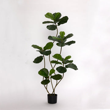 Simulation Fiddle Leaf Fig Green Plant Fake Tree Large Ornament for Living Room
