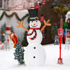 Pre-lit Snowman and Birds for Christmas Indoor & Outdoor Decor