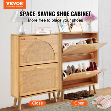 Shoe Cabinet with 2 Flip Drawers