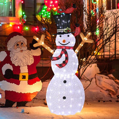 Pre-lit Snowman and Birds for Christmas Indoor & Outdoor Decor