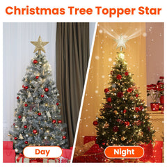 Christmas Tree Topper Star with Projector Light