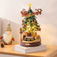 3D Puzzles Wooden Music Box Christmas Melody Tree (319PCS)