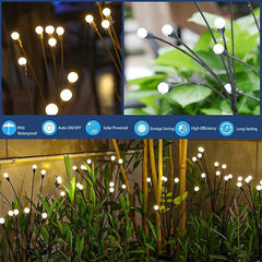 2 Pack LED Solar Firefly Lights for Garden Patio Outdoors Lawn Lights