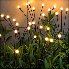 2 Pack LED Solar Firefly Lights for Garden Patio Outdoors Lawn Lights