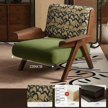 Vintage single sofa chair living room French retro style
