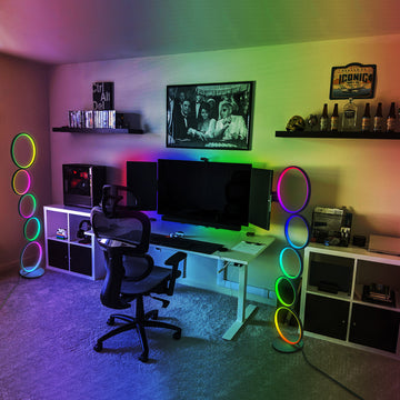 RGB Dimmable Circular Floor Lamp