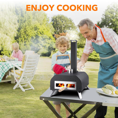 Stainless Steel Outdoor Pizza Oven with Pizza Stone