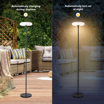 Solar-Powered Outdoor Floor Lamp