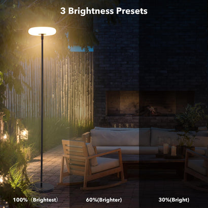 Solar-Powered Outdoor Floor Lamp