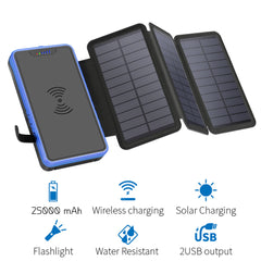 25000mah Solar Battery Pack