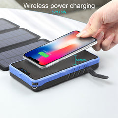 25000mah Solar Power Bank with QI charger