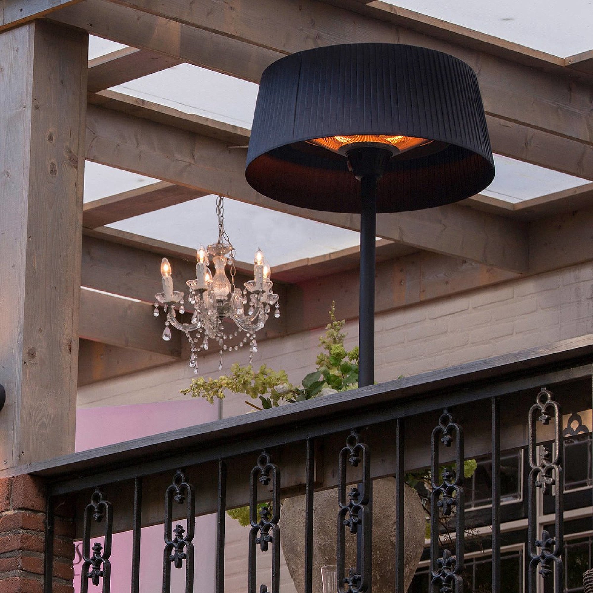1500W Electric Patio Heater Floor Lamp, Indoor & Outdoor Use – Vivzone ...